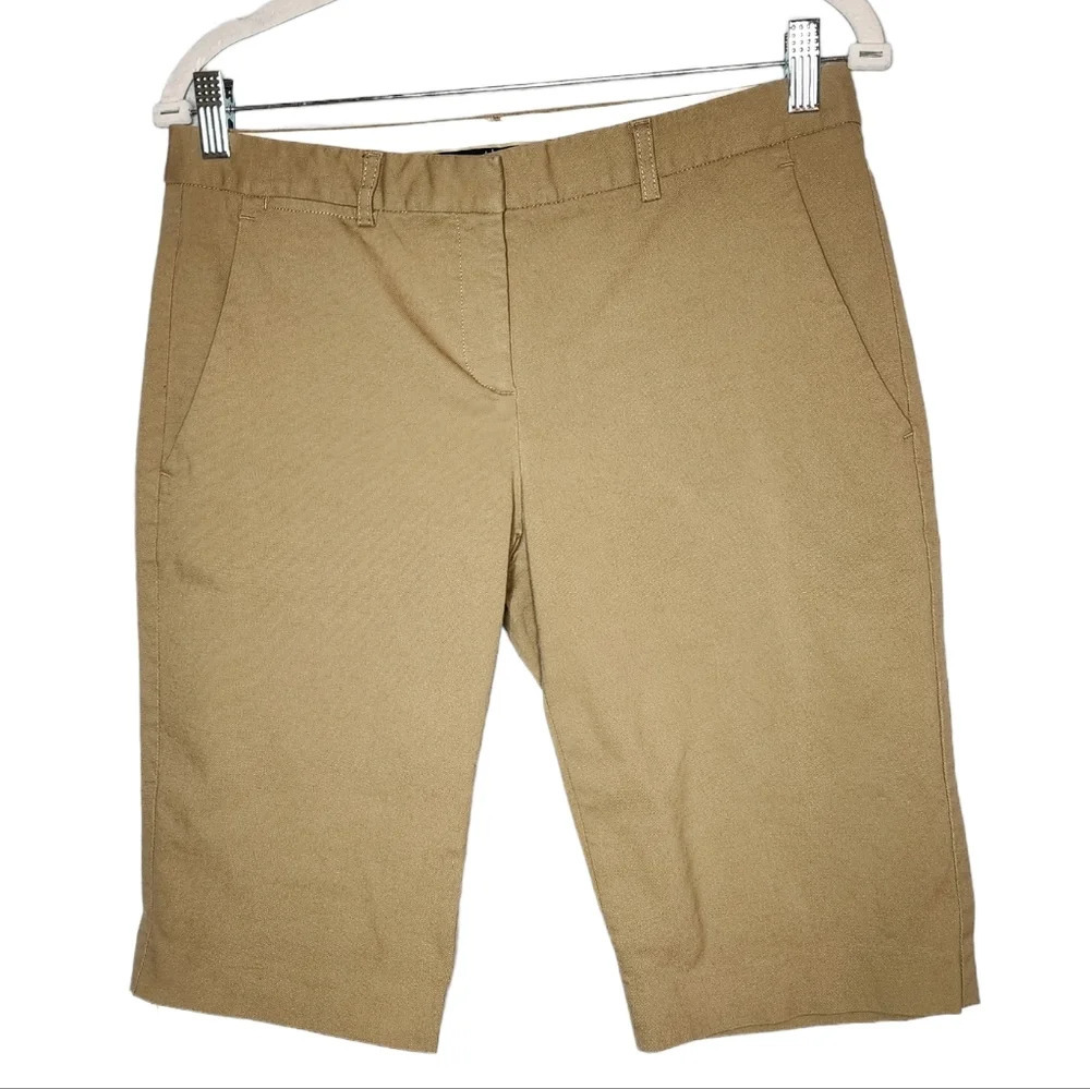 Theory khaki‎ bermuda shorts